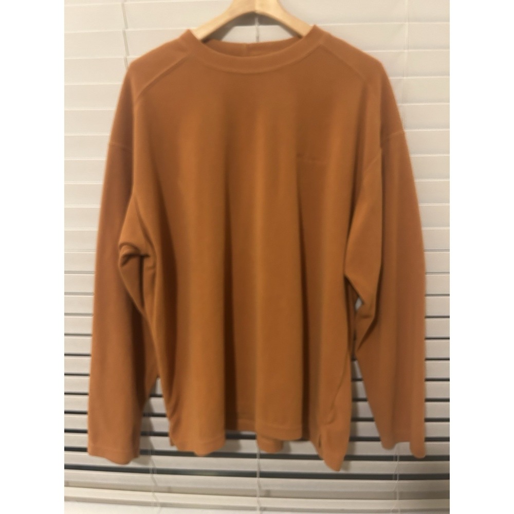 Columbia orange Pullover Sweatshirt Hart Mountain II Hunting Men's Size XXL
